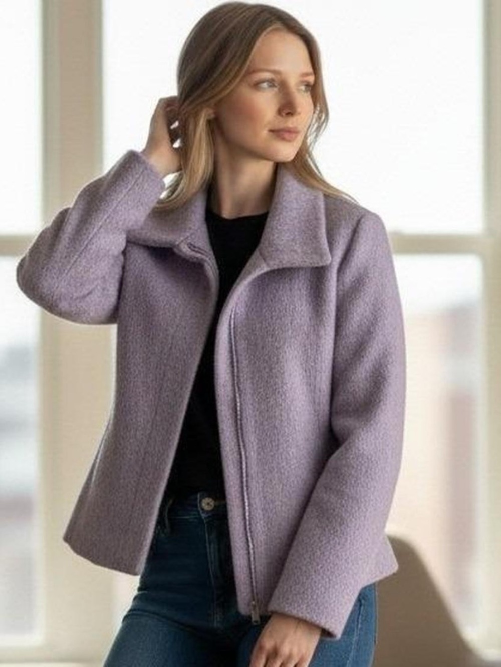 Talbot’s Wool Alpaca Mohair Blend Blazer Jacket